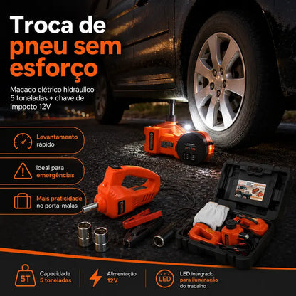 Elevação Hidráulica com 1 Toque para Carros, SUVs e Caminhonetes