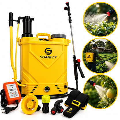 Pulverizador Costal 2 em 1 Elétrico e Manual 20L 12V Soarfly VK-20L PRO