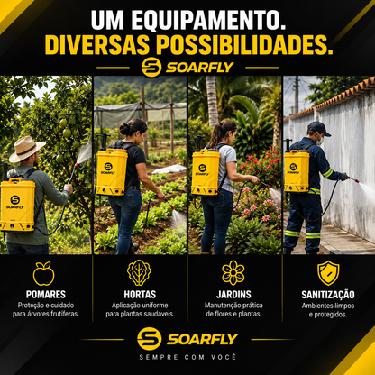 Pulverizador Costal 2 em 1 Elétrico e Manual 20L 12V Soarfly VK-20L PRO
