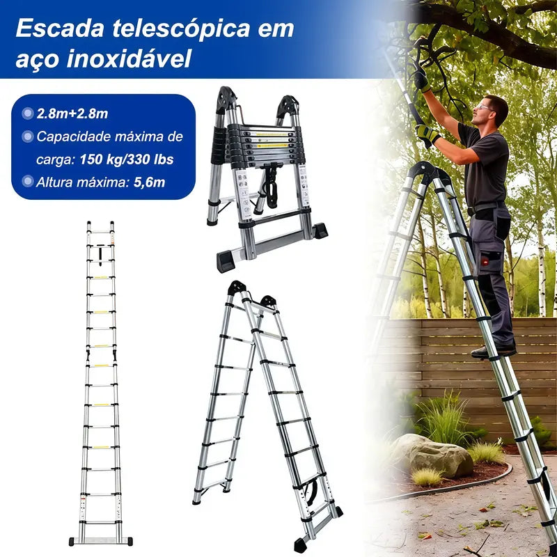 Capacidade de Carga de até 150 kg com Total Estabilidade