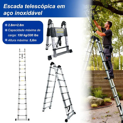 Capacidade de Carga de até 150 kg com Total Estabilidade