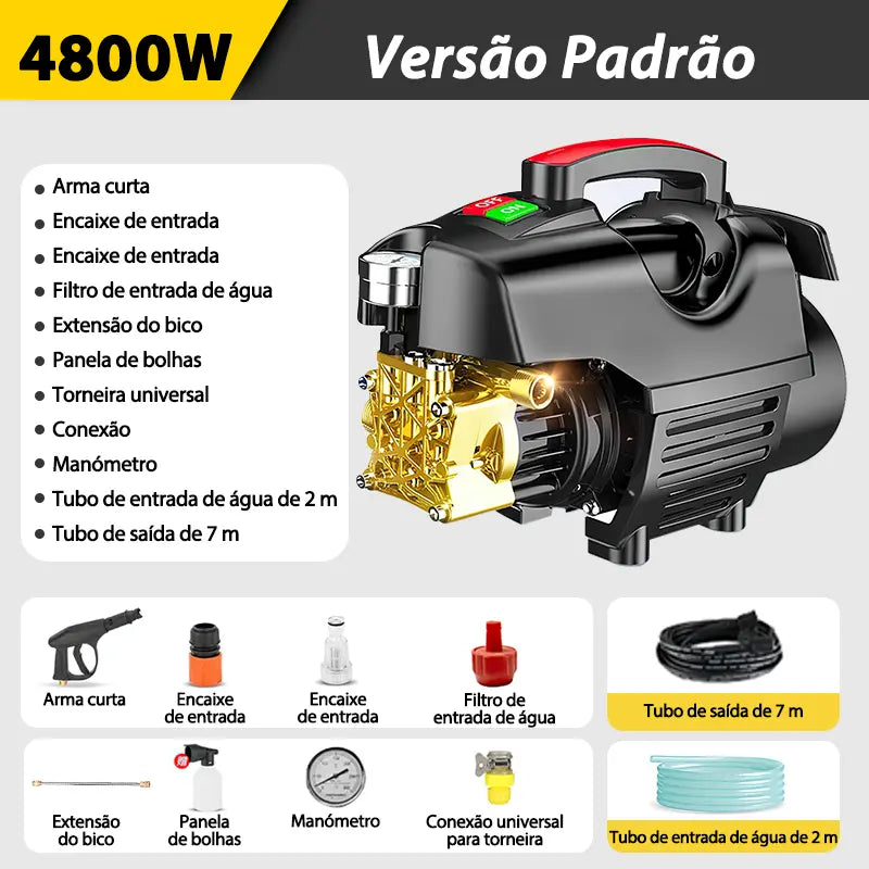 Motor por Indução de Cobre Puro 4800W com Alta Durabilidade