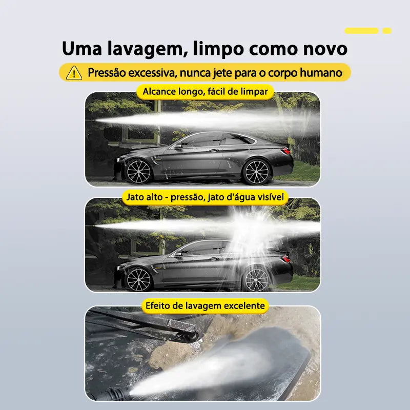Aplicação Prática em Lavagem Automotiva e Limpeza de Fachadas